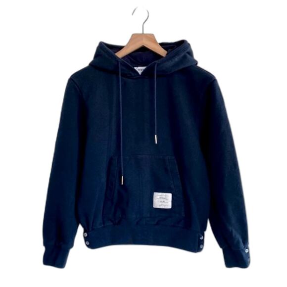 Thom Browne Striped Back Pullover Hoodie in Navy Size XS - Picture 11 of 12